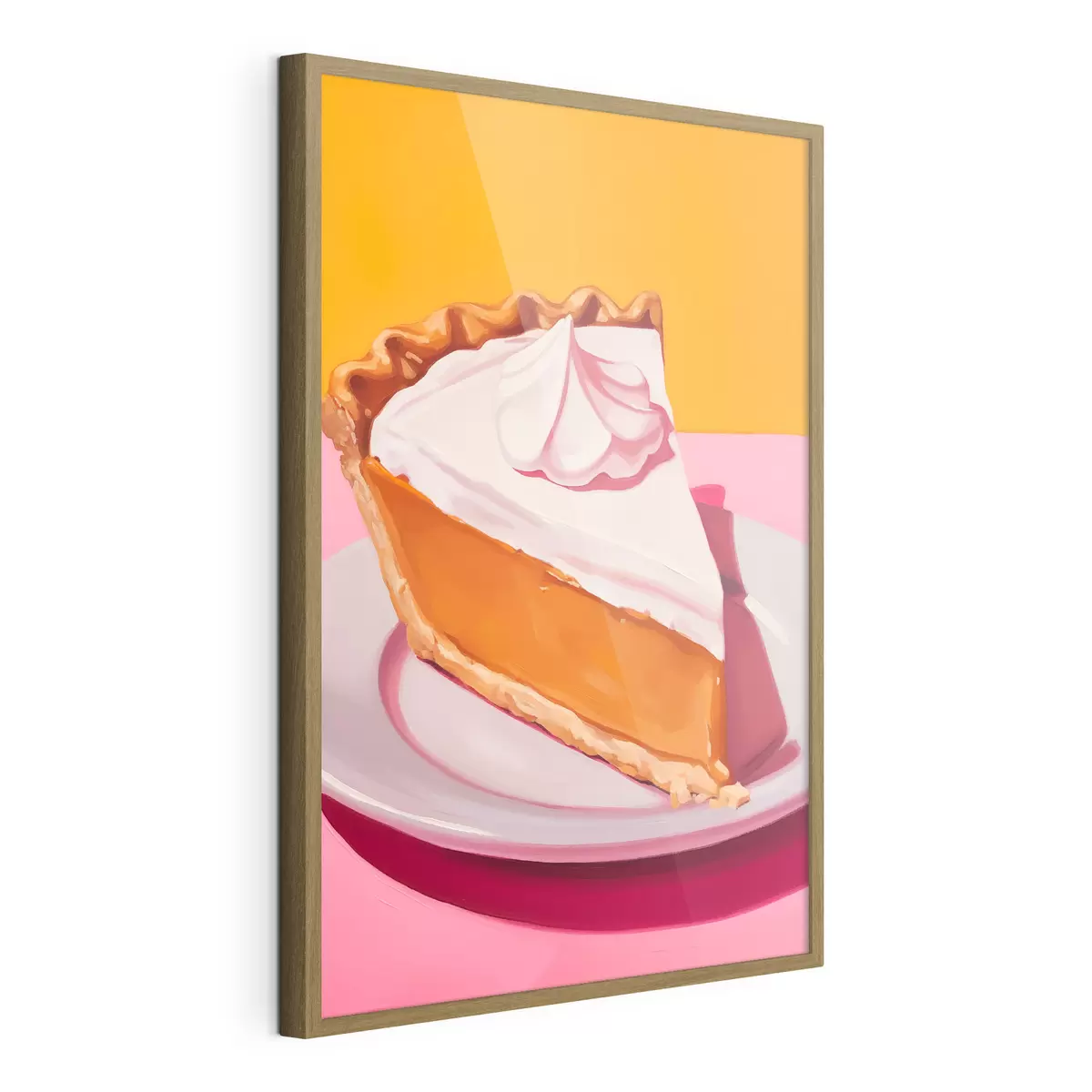 Poster Fetta di torta di zucca. Illustrazione pop art f46462