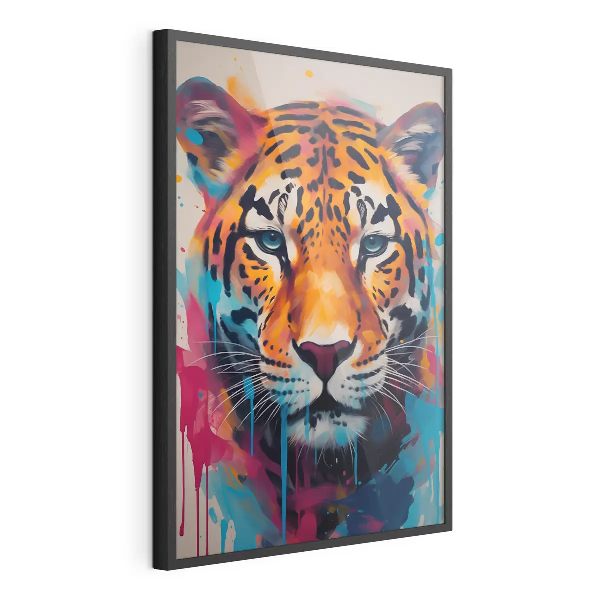 Poster Giaguaro in stile street art f46476