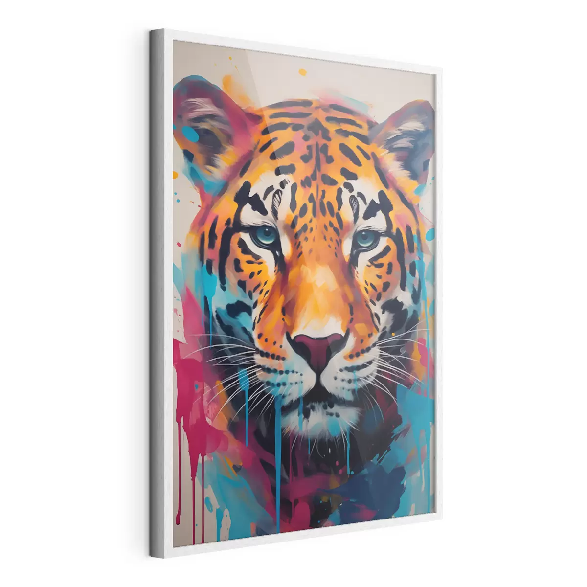 Poster Giaguaro in stile street art f46476