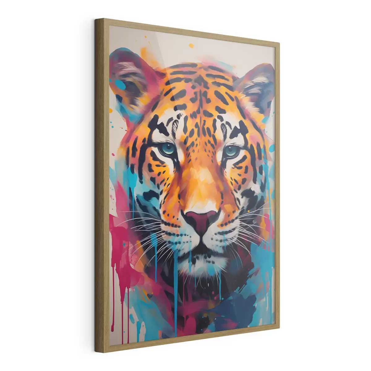 Poster Giaguaro in stile street art f46476