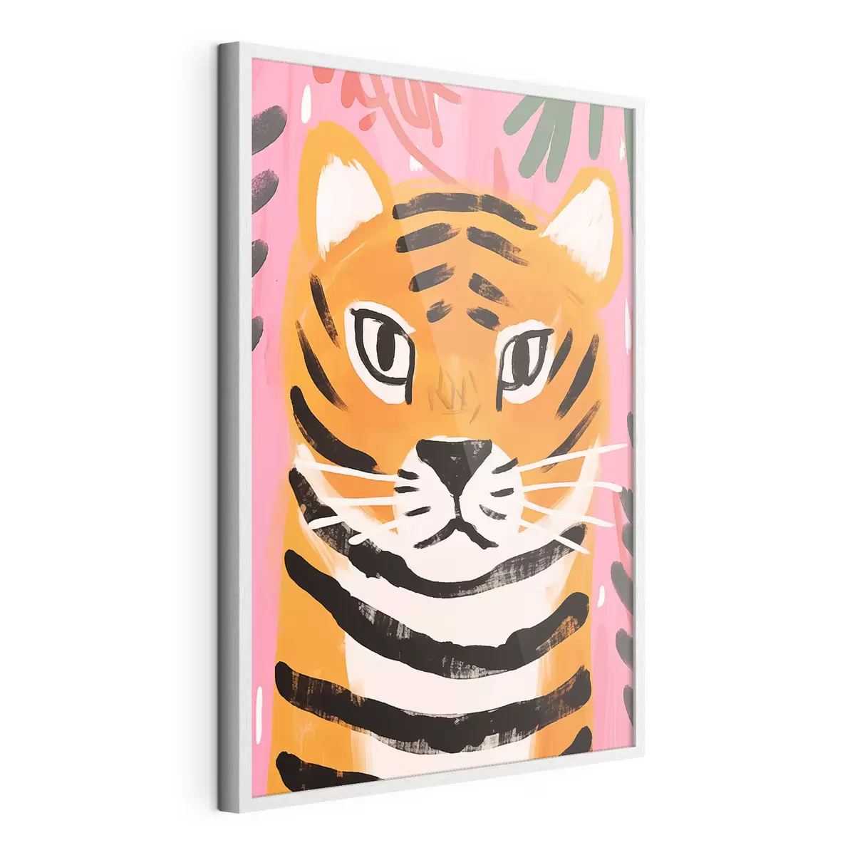 Poster Tigre in stile guazzo f46554