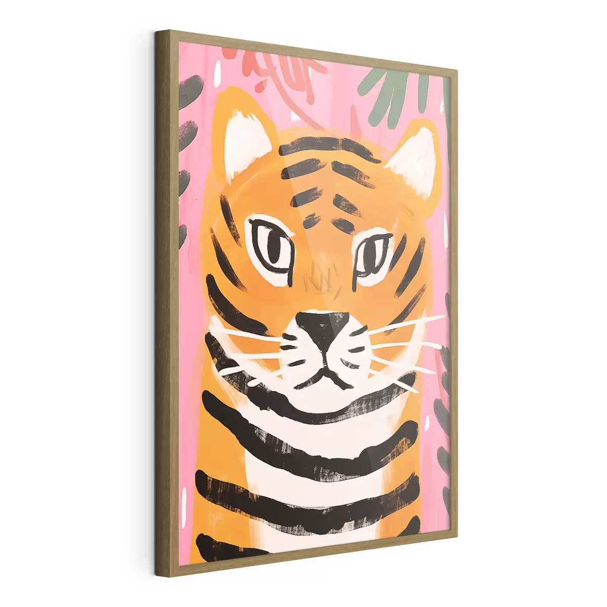 Poster Tigre in stile guazzo f46554