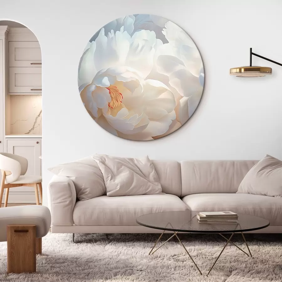 carta da parati Grandi peonie bianche nr. r46560