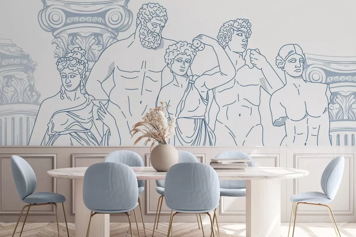 carta da parati Popoli antichi e colonne nr. w04865