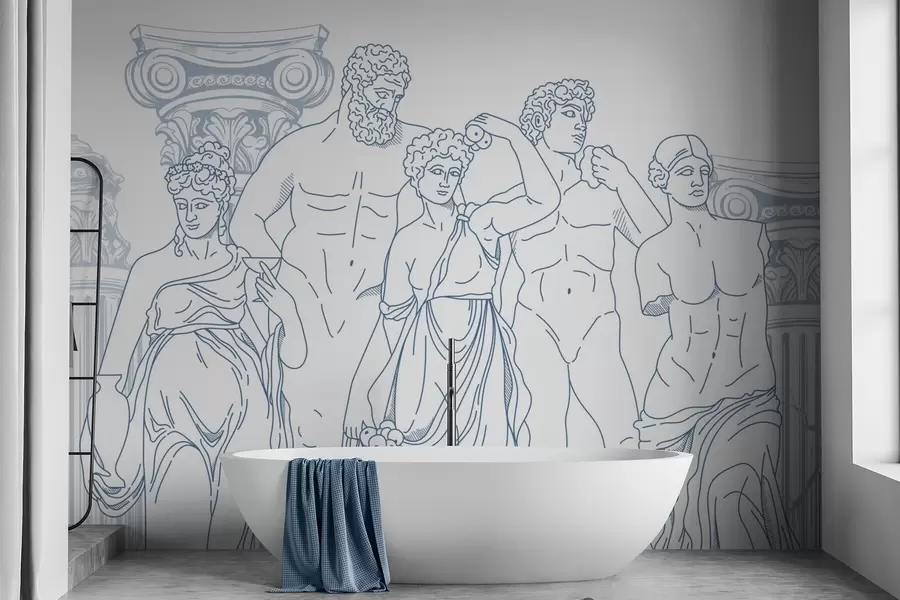 carta da parati Popoli antichi e colonne nr. w04865