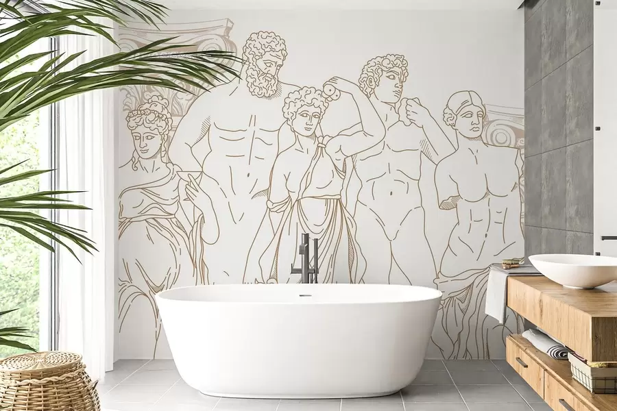 carta da parati Popoli antichi e colonne nr. w04865v1