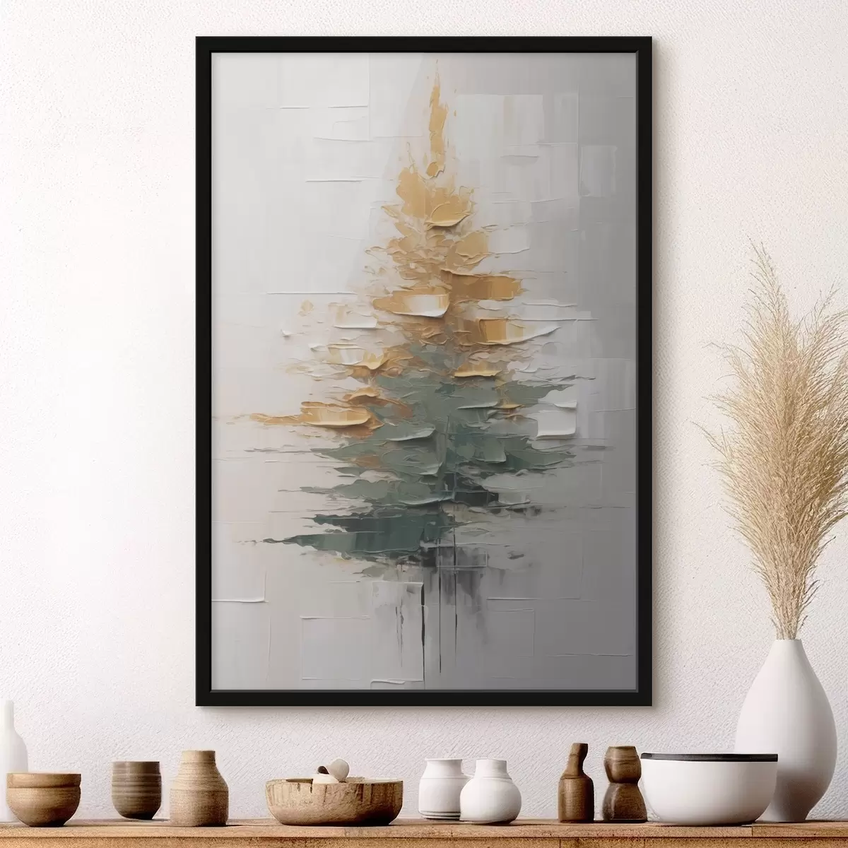 Poster Abete rosso astratto f46570