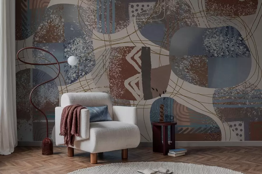 carta da parati astrazione contemporanea nr. w04871