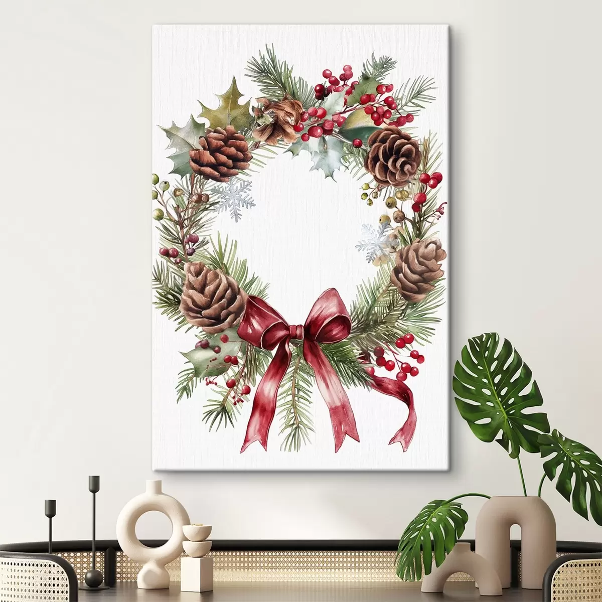 carta da parati Ghirlanda natalizia nr. s46601