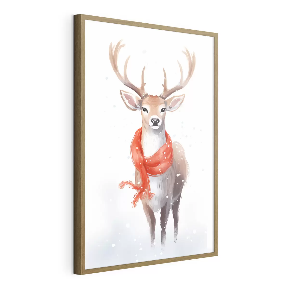 Poster Cervo con una sciarpa f46594