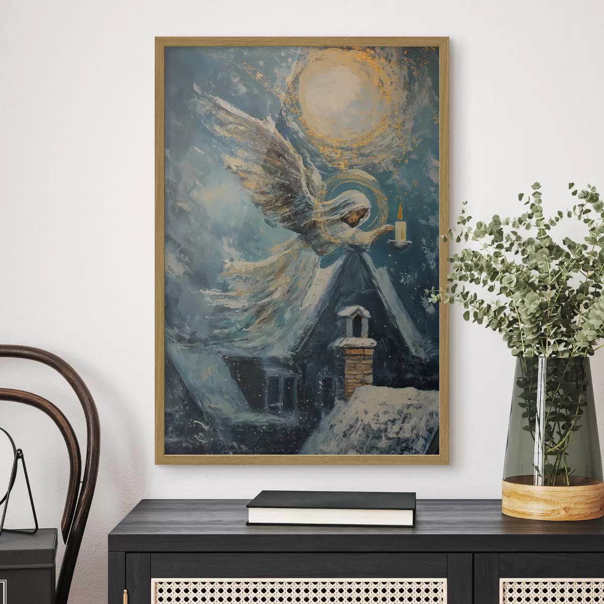 Poster Angelo sopra le case f46600