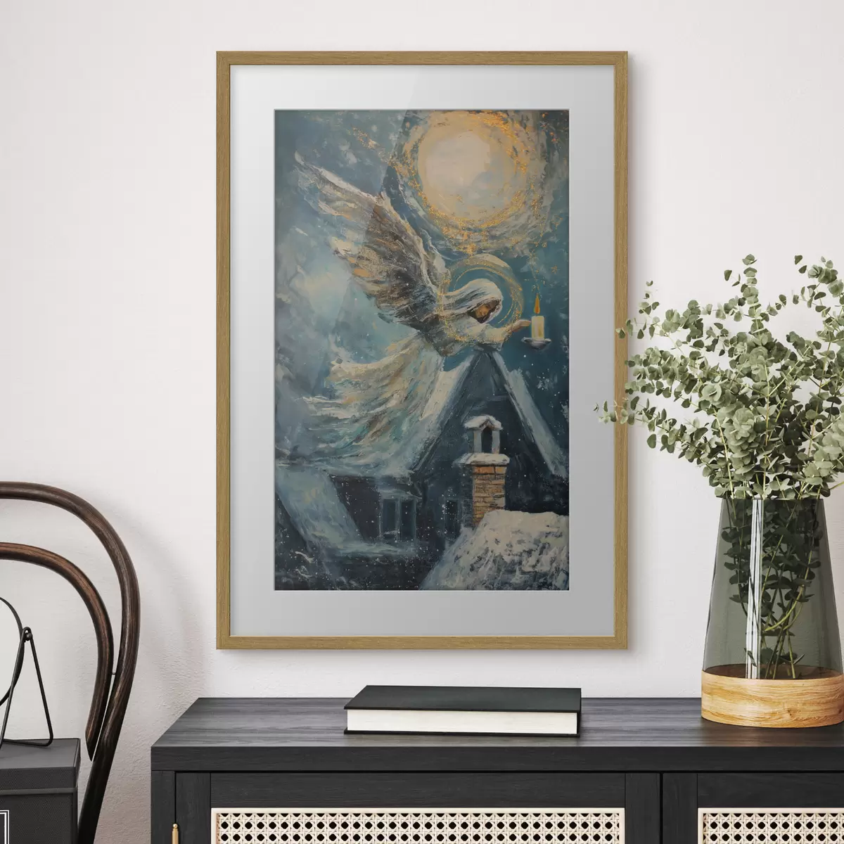 Poster Angelo sopra le case f46600
