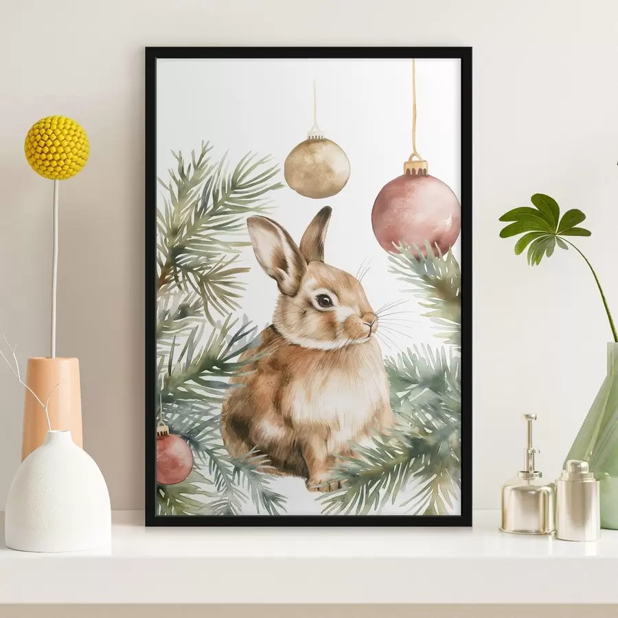 carta da parati Coniglietto di Capodanno nr. f46603