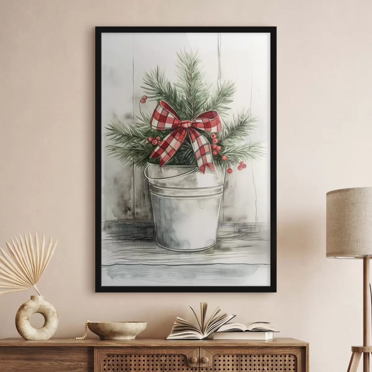 Poster Albero di Natale in vaso f46608