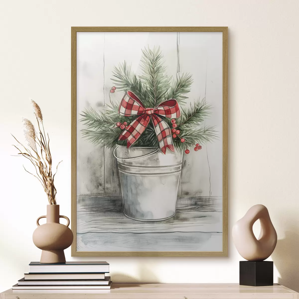Poster Albero di Natale in vaso f46608