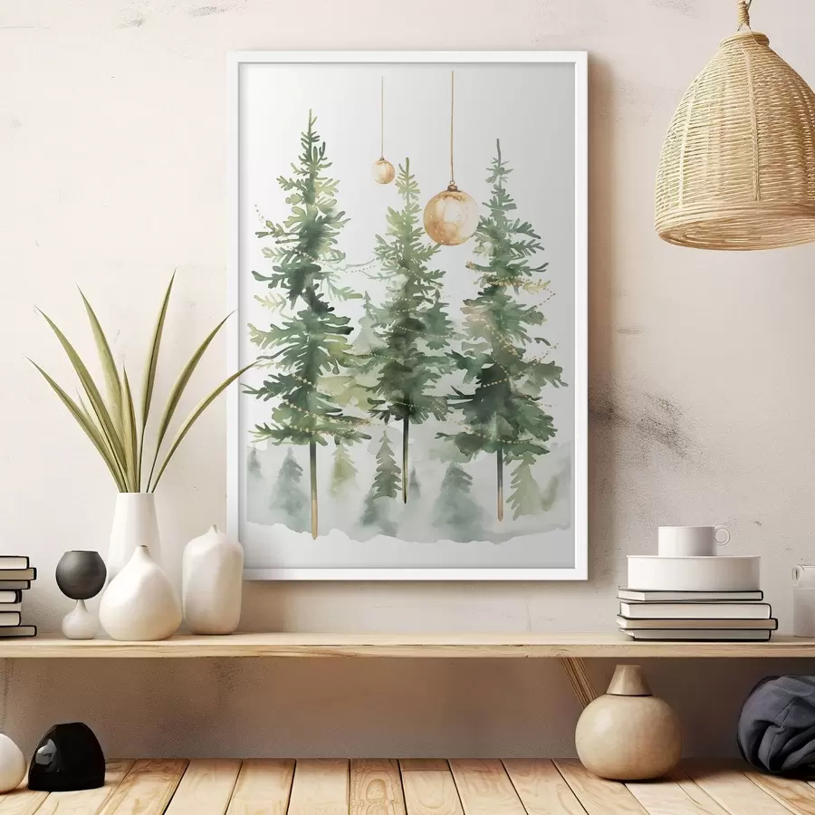 carta da parati Alberi di Natale nr. f46611