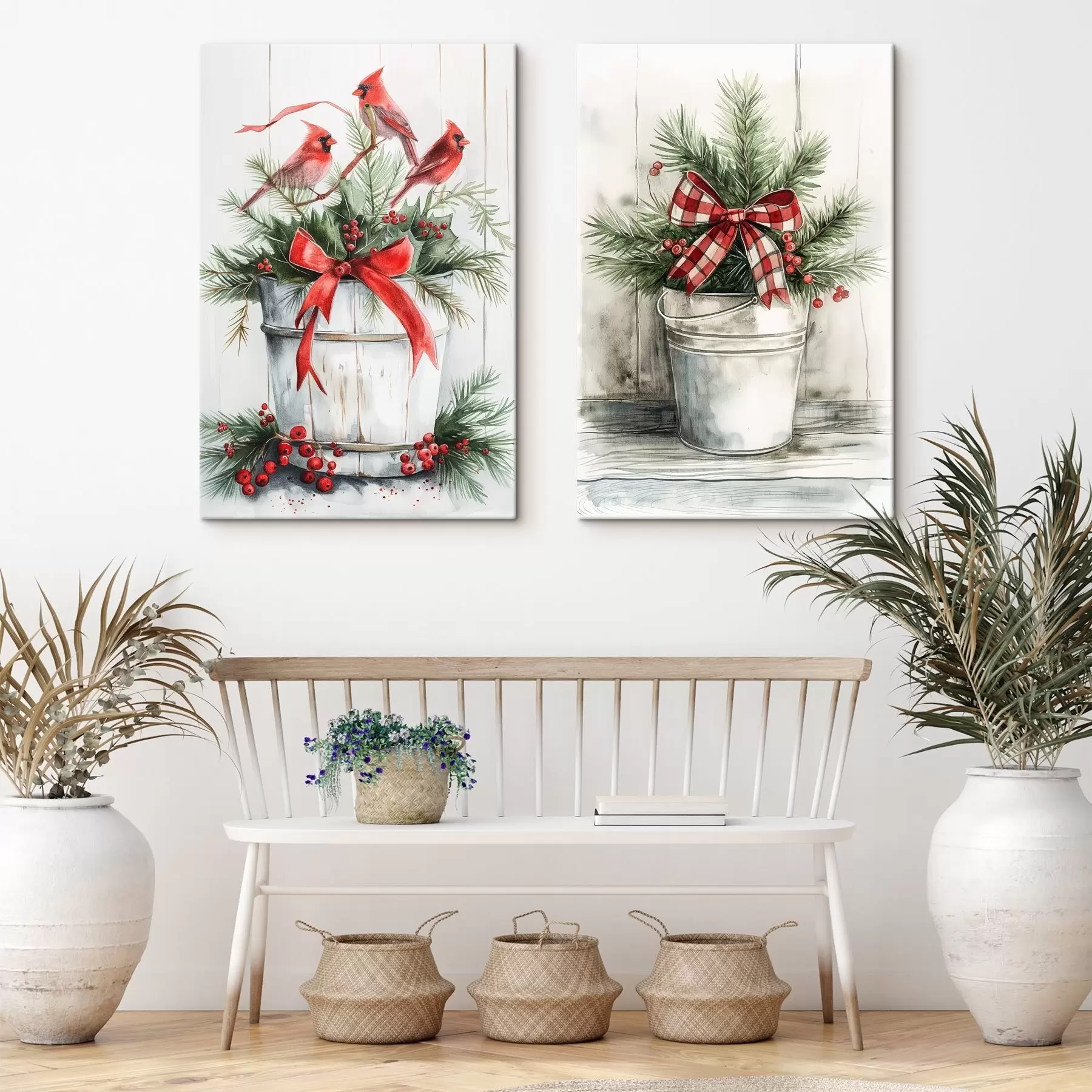 carta da parati Vasi natalizi nr. m00959