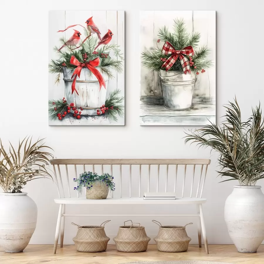 carta da parati Vasi natalizi nr. m00959