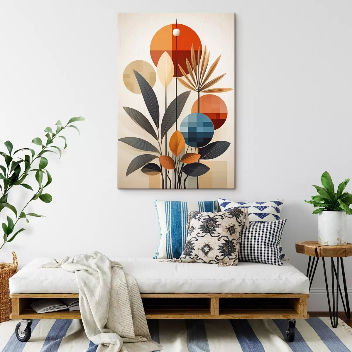 carta da parati Piante geometriche astratte nr. s46576