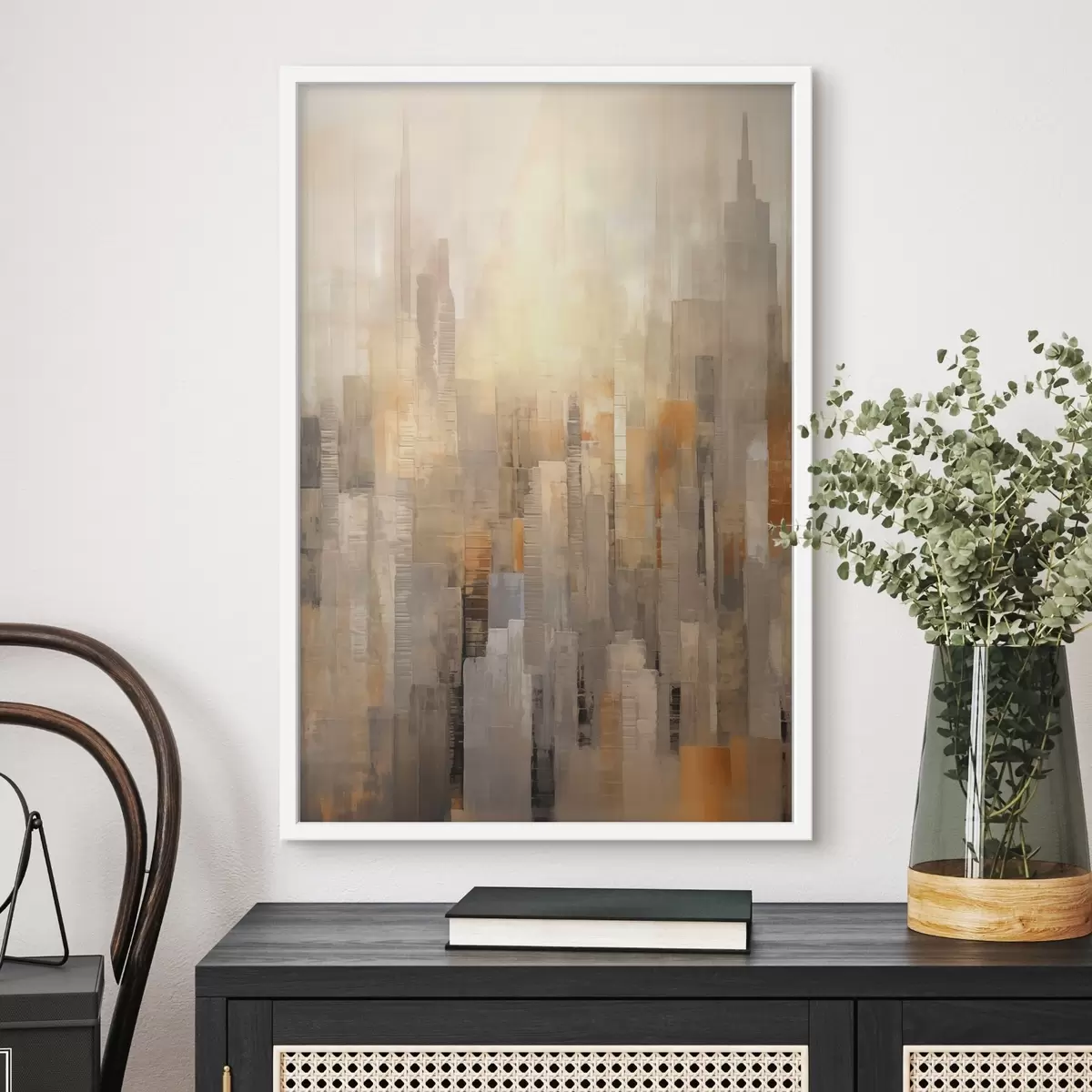 Poster Paesaggio urbano astratto f46580