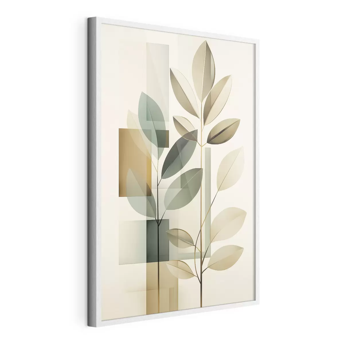 Poster Astrazione geometrica con foglie f46581
