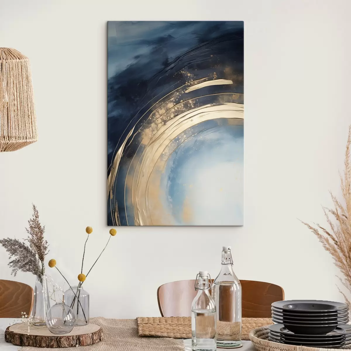 carta da parati Anello ampio con centro chiaro e smalto maculato nr. s46488