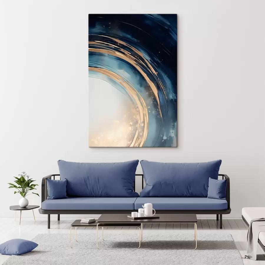 carta da parati Anelli stretti e stratificati su un orizzonte pallido nr. s46489