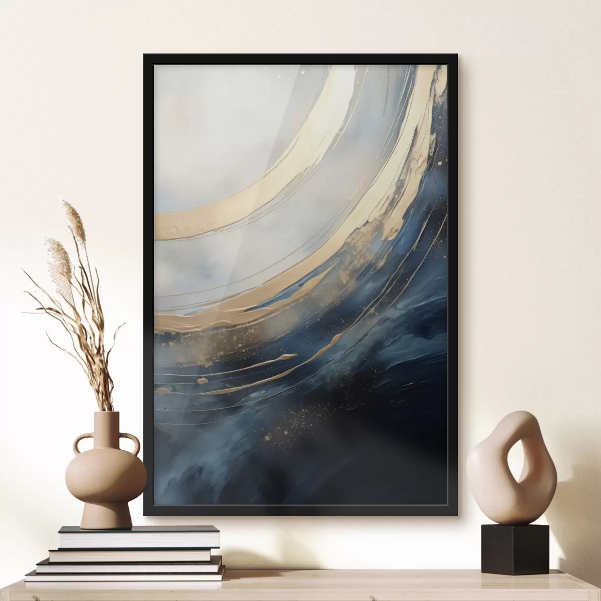 Poster Ampie arcate luminose su sfondo blu intenso f46487