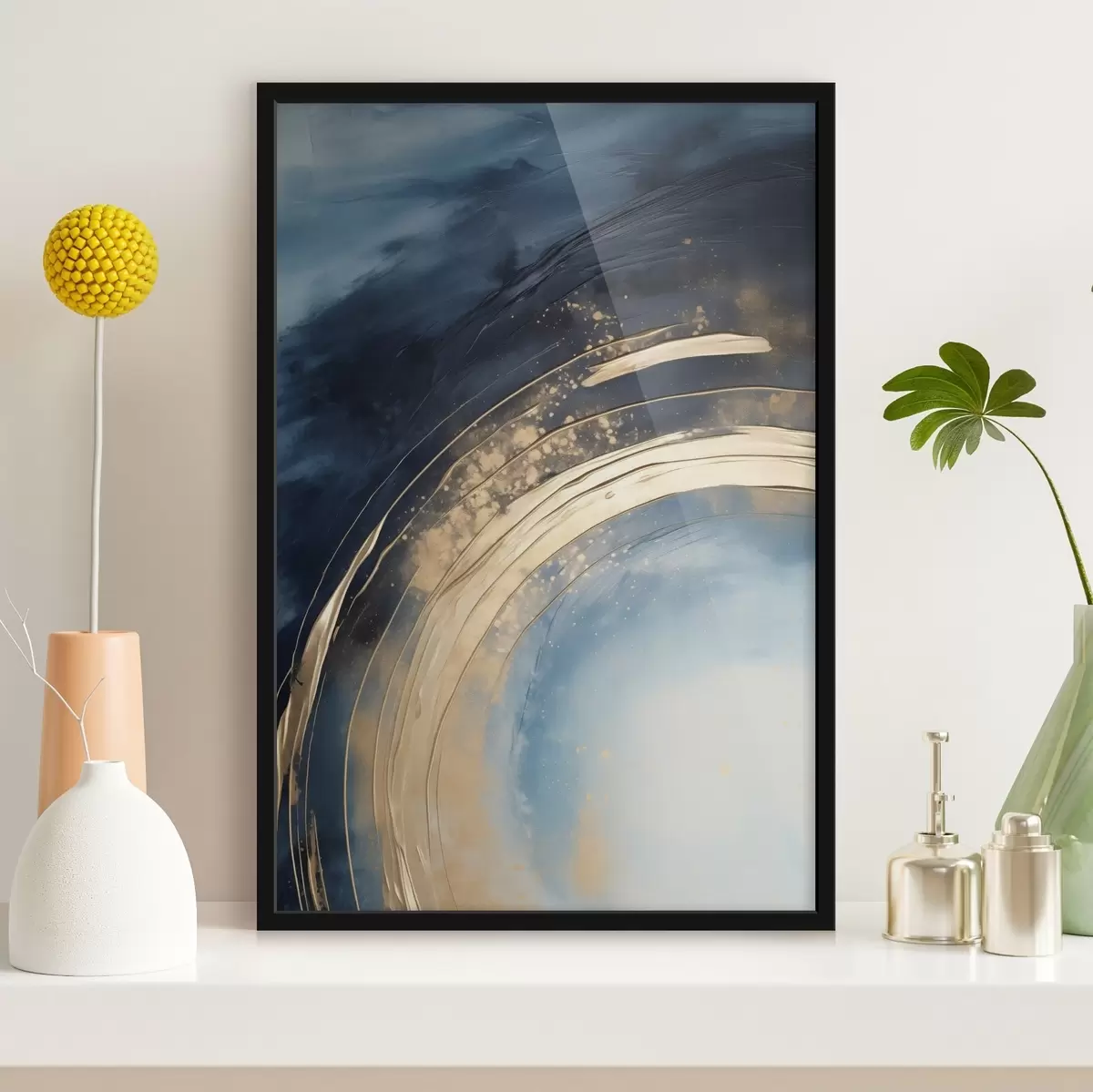 Poster Anello ampio con centro chiaro e smalto maculato f46488