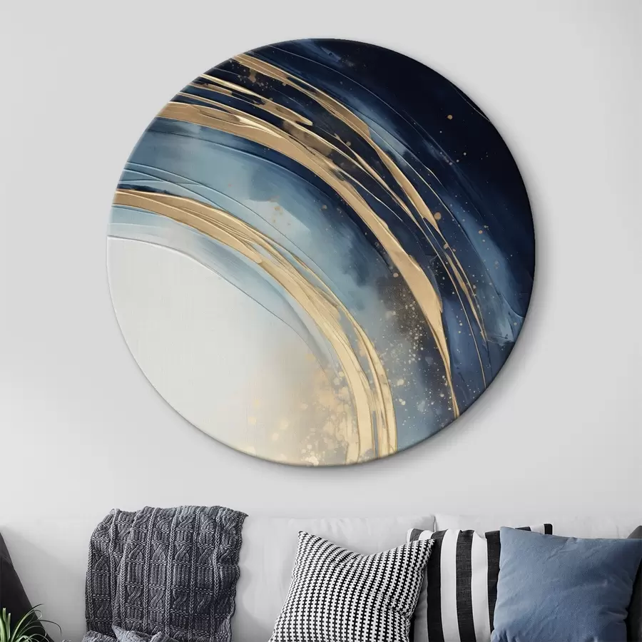 carta da parati Anelli stretti e stratificati su un orizzonte pallido nr. r46489