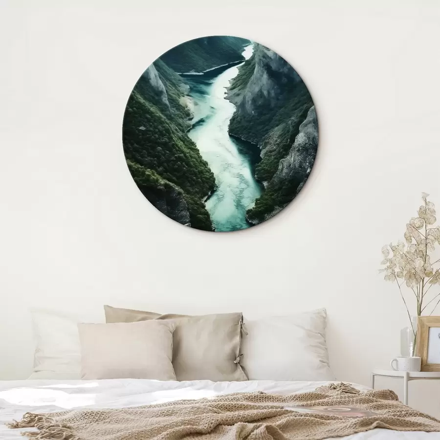 carta da parati Stretta gola con una corrente turchese dall'alto nr. r46522