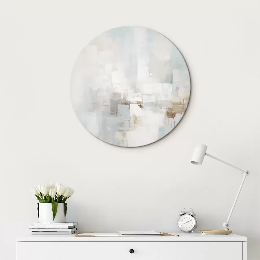 carta da parati Blocchi dai colori pastello chiari: blu, beige, bianco nr. r46546