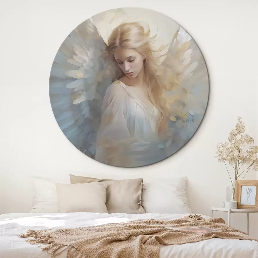 carta da parati Imitazione di un dipinto astratto di un angelo nr. r46682