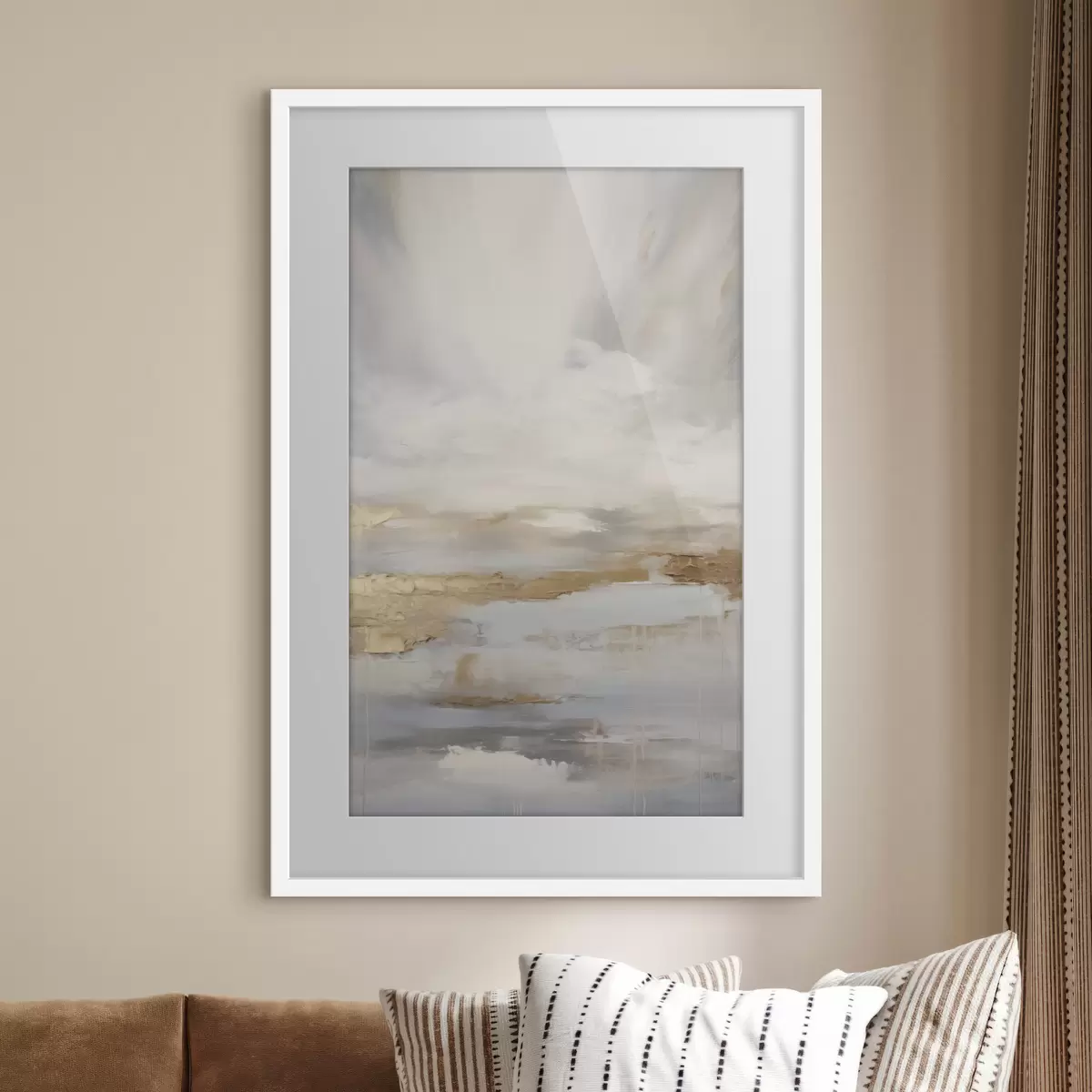 Poster Composizione astratta che imita la pittura f46678