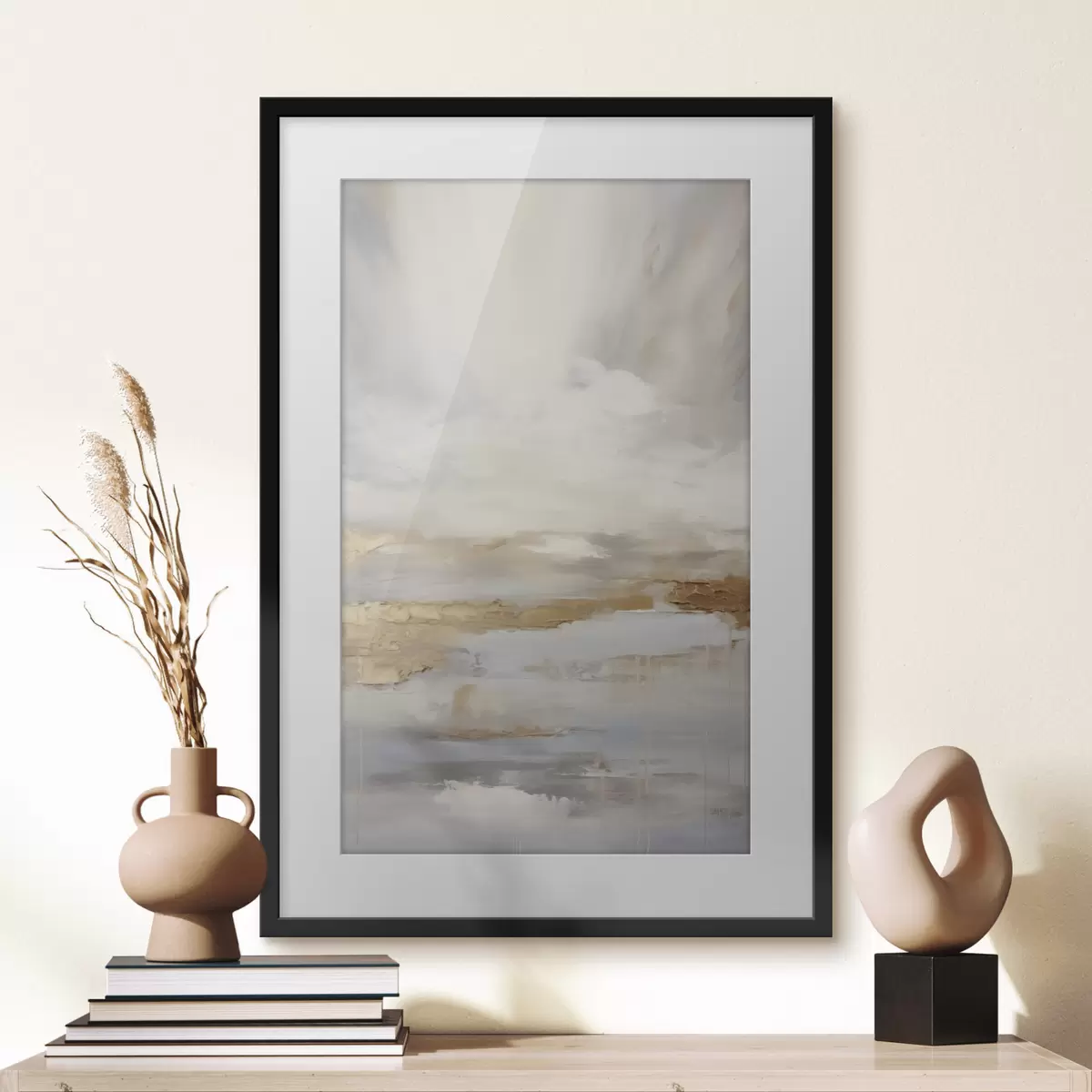 Poster Composizione astratta che imita la pittura f46678