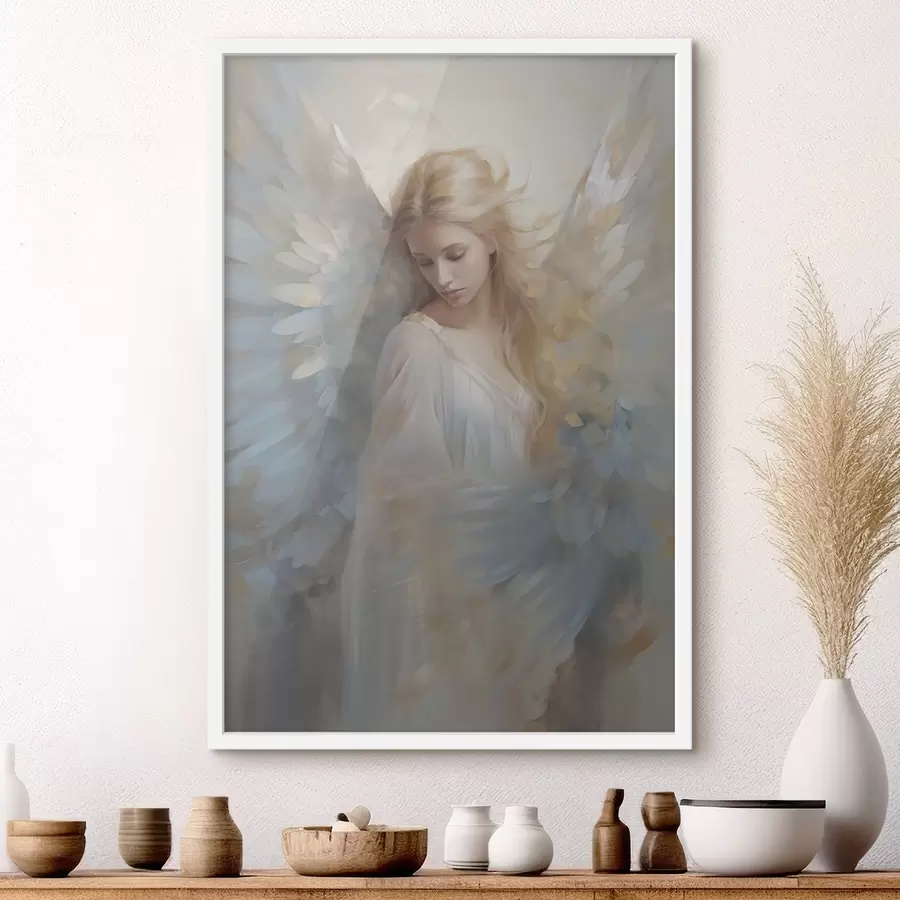 carta da parati Imitazione di un dipinto astratto di un angelo nr. f46682