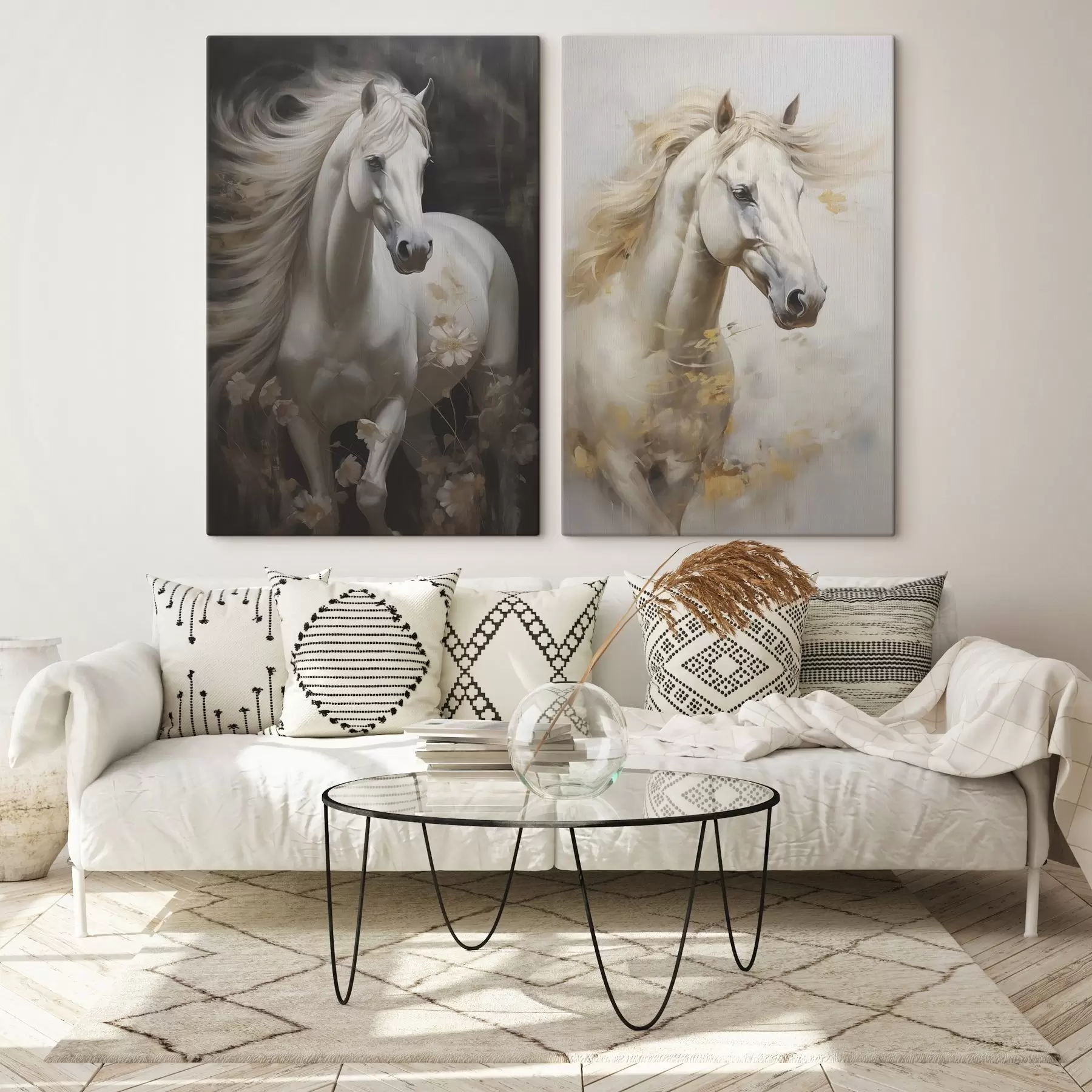 carta da parati Imitazione di un cavallo nella pittura nr. m01000