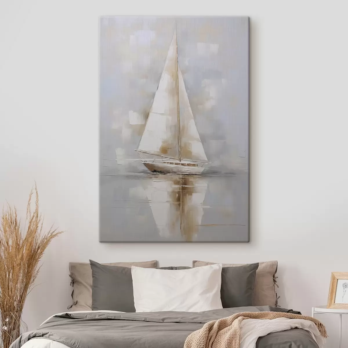 carta da parati Dipinto raffigurante una barca a vela nr. s46677