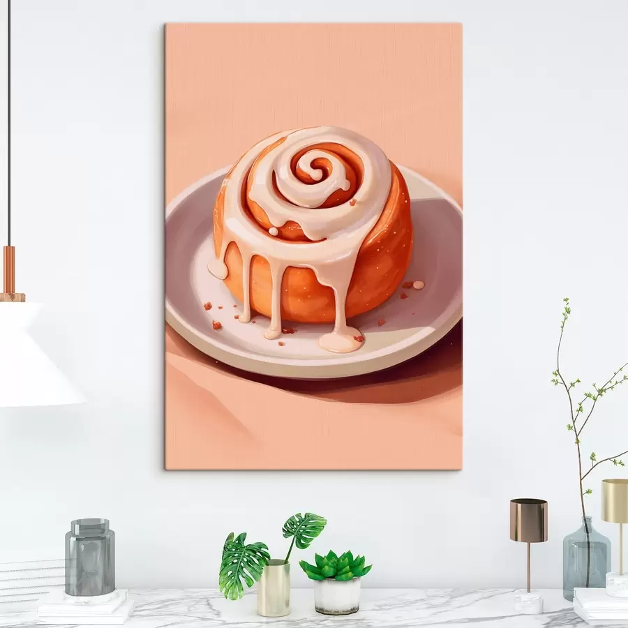 carta da parati Rotolo alla cannella con glassa alla panna nr. s46624