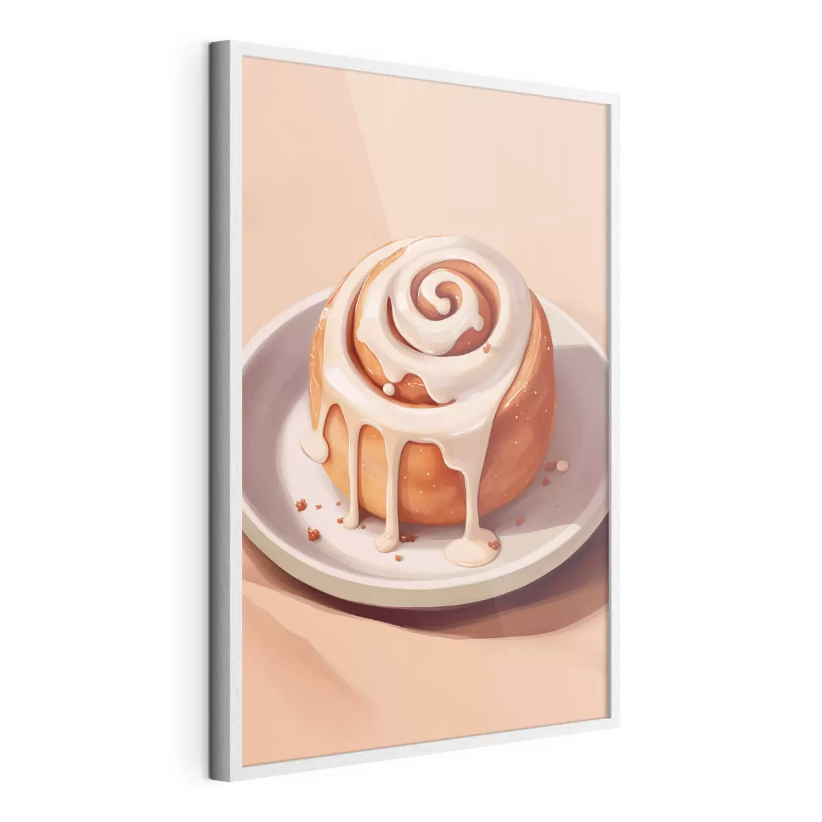 Poster Rotolo alla cannella con glassa alla panna f46624