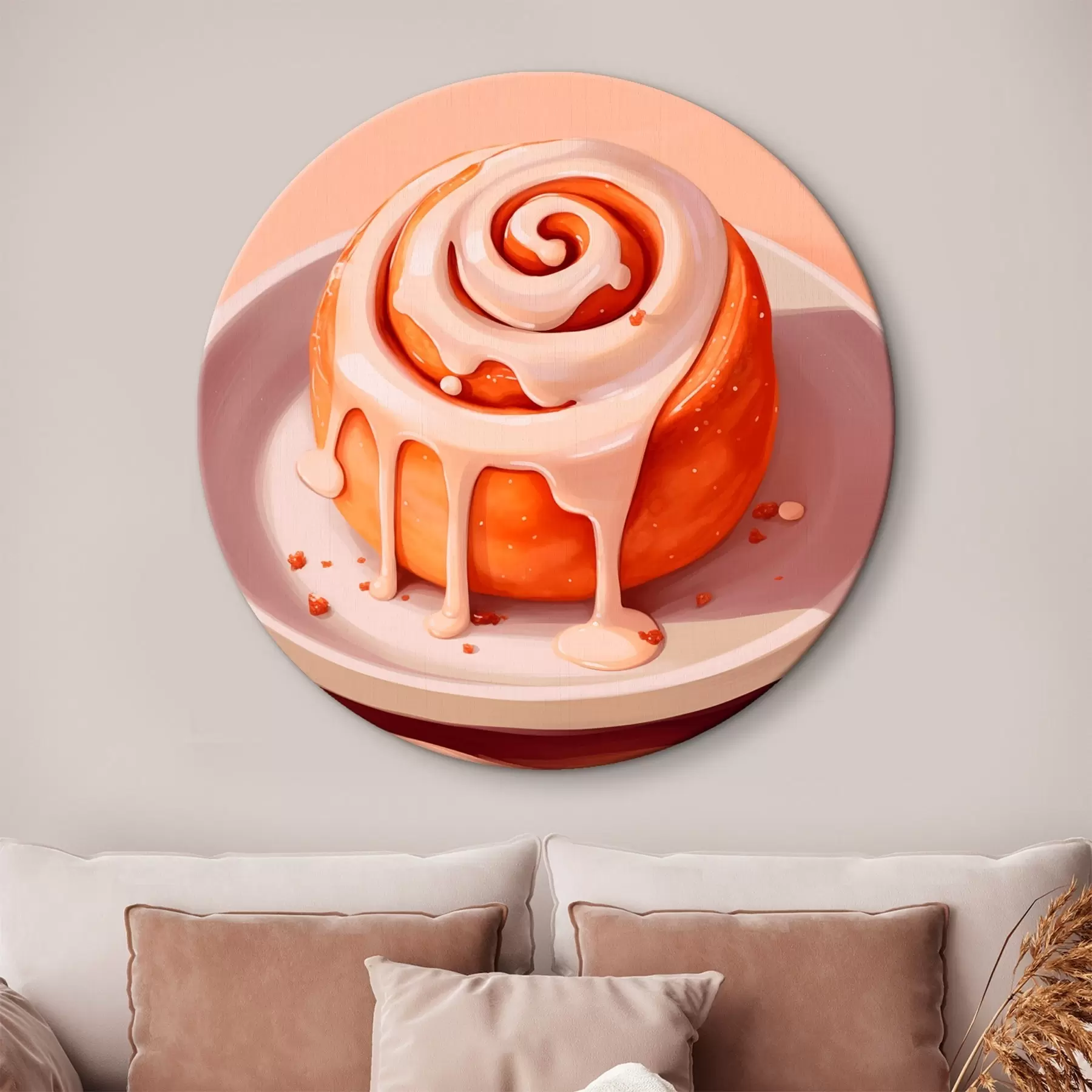 carta da parati Rotolo alla cannella con glassa alla panna nr. r46624