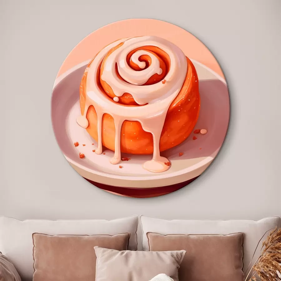 carta da parati Rotolo alla cannella con glassa alla panna nr. r46624