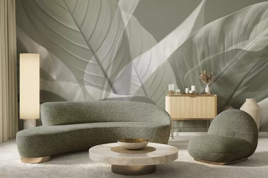 carta da parati Foglie grandi nr. w04901