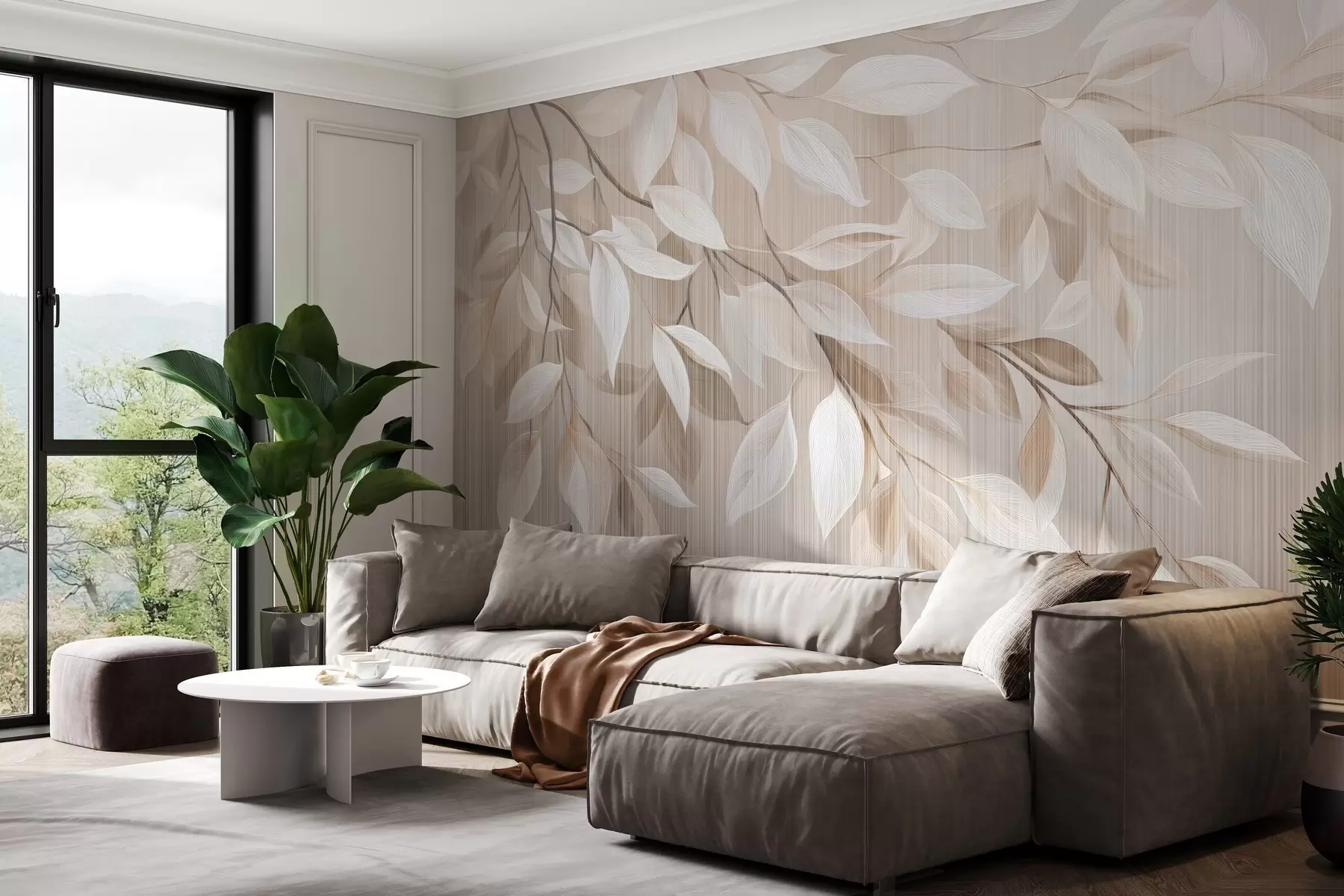 carta da parati Ramo di albero pendente nr. w04903