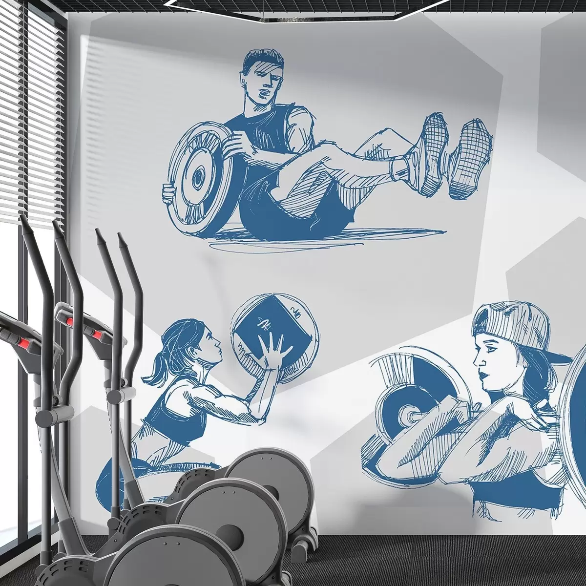 carta da parati Atleti nr. w04909