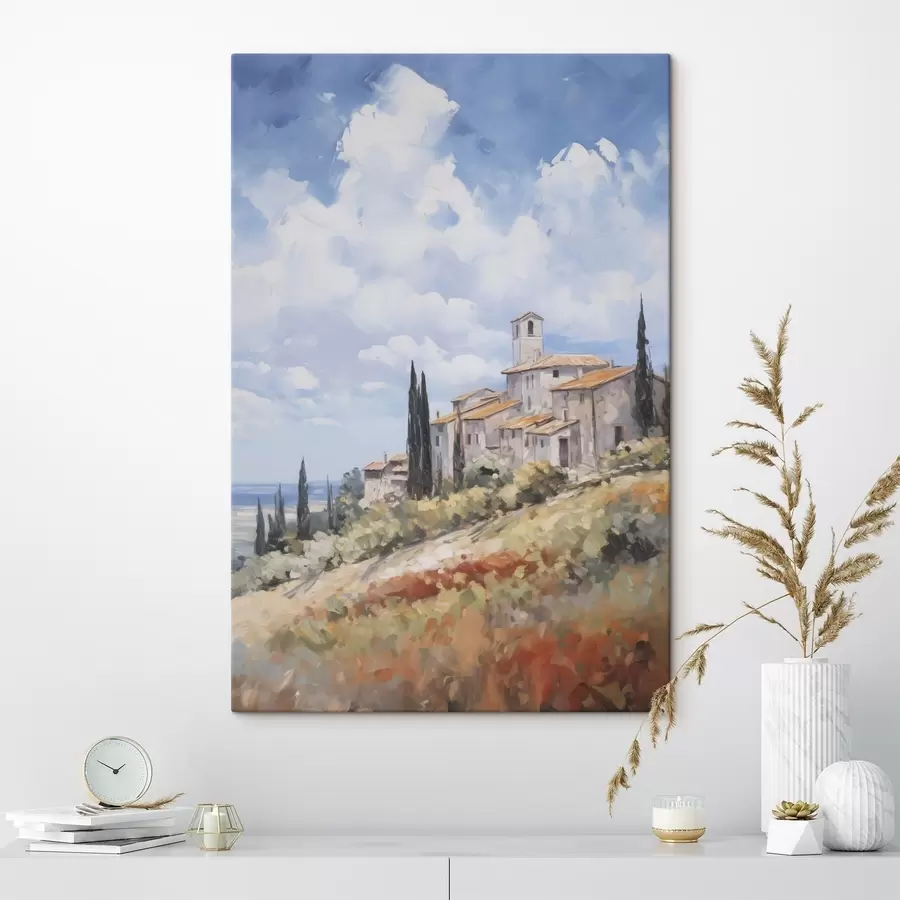 carta da parati Imitazione di un paesaggio rurale nella pittura nr. s46716