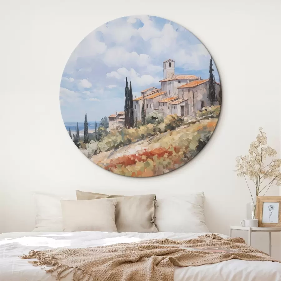 carta da parati Imitazione di un paesaggio rurale nella pittura nr. r46716