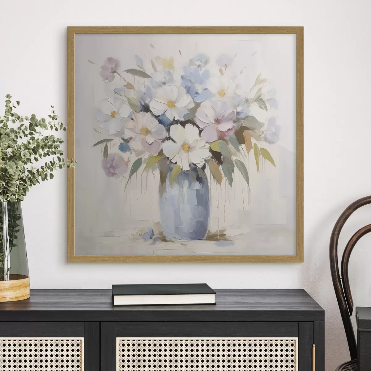 Poster Fiori in un vaso, dipinto imitazione f46714