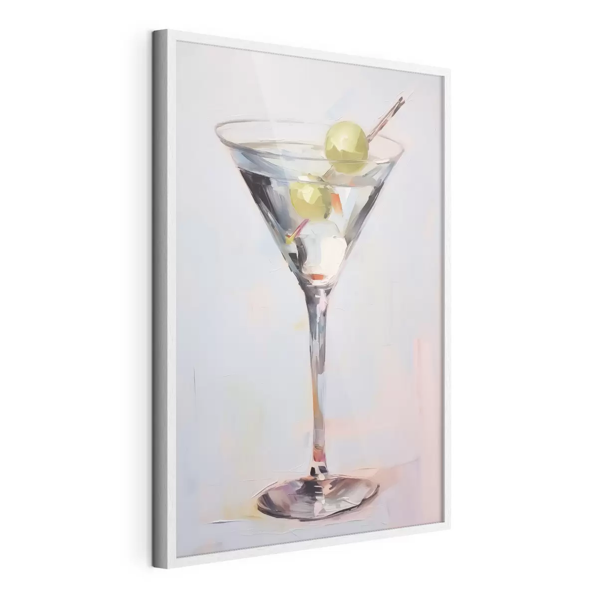Poster Bicchiere con dipinto che imita una bevanda f46717