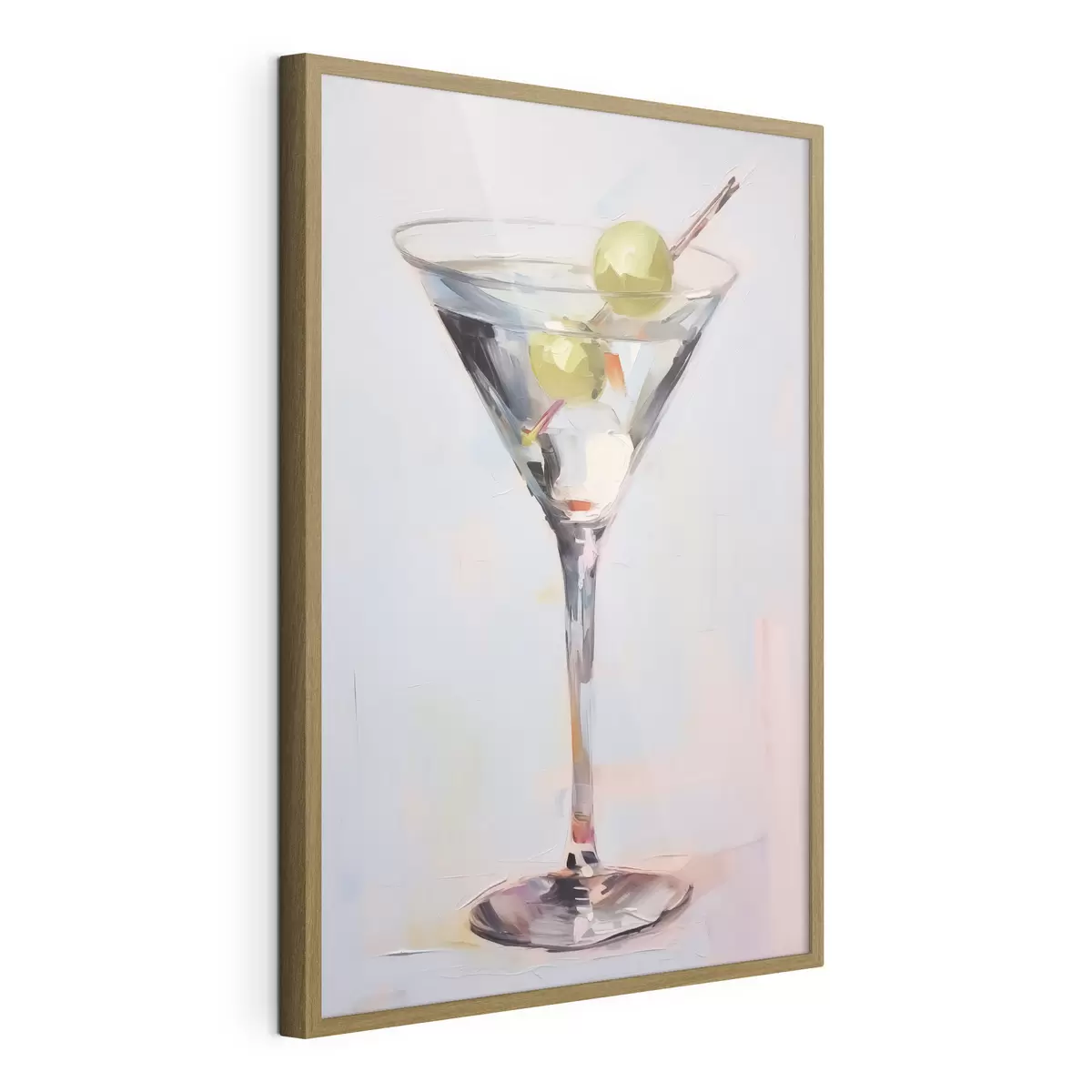 Poster Bicchiere con dipinto che imita una bevanda f46717